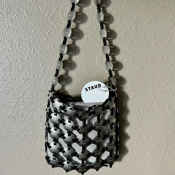 STAUD Pucky Medallion Shoulder Bag